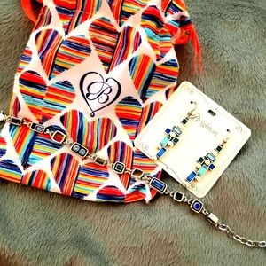 Brighton Blue Showers Earring & Bracelet Set